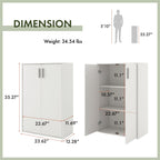 DH BASIC Modern Wood Customizable Stackable Storage Organizer - Cube Shelves, Drawer Cabinet, Bookcase with Doors by Denhour