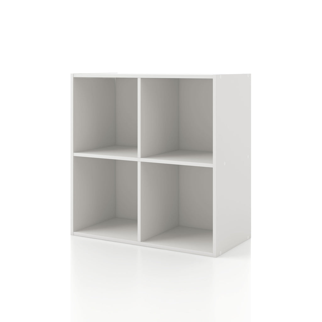 DH BASIC Modern Wood Customizable Stackable Storage Organizer - Cube Shelves, Drawer Cabinet, Bookcase with Doors by Denhour