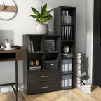 DH BASIC Modern Wood Customizable Stackable Storage Organizer - Cube Shelves, Drawer Cabinet, Bookcase with Doors by Denhour