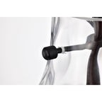 Daelan Clear Dimpled Glass Single Light Pendant Light - 12in