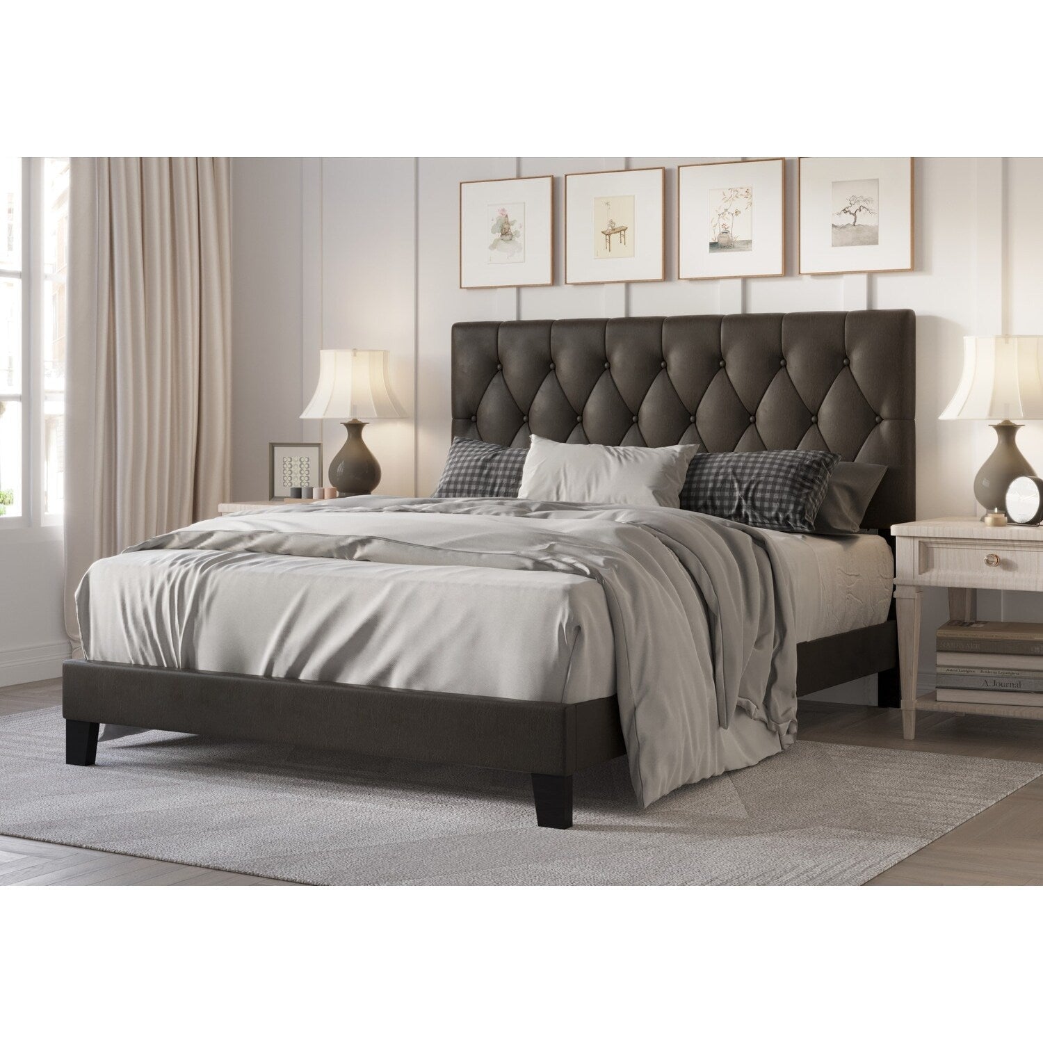 Daisy Upholstered Platform Bed