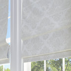 Damask Room Darkening Roman Shade