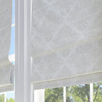 Damask Room Darkening Roman Shade