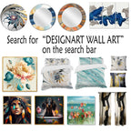 Designart Abstract Shapes And Lines I Abstract Marble Wall Decor