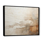Designart Beige And Brown Paint Fusion Abstract Painting Framed Wall Art Living Room