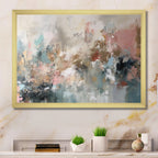 Designart Brushstroke Abstract Painting I Abstract Framed Wall Art For Living Room