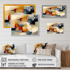 Designart Exploring Abstracted Patterns I Modern Geometric Framed Canvas Prints