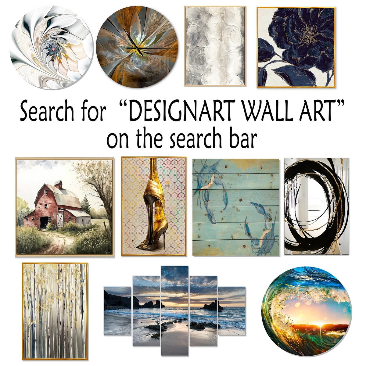 Designart Exploring Abstracted Patterns I Modern Geometric Framed Canvas Prints