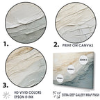 Designart Minimalism Beige And Grey Wave Horizon I Coastal Minimalism Framed Wall Decor