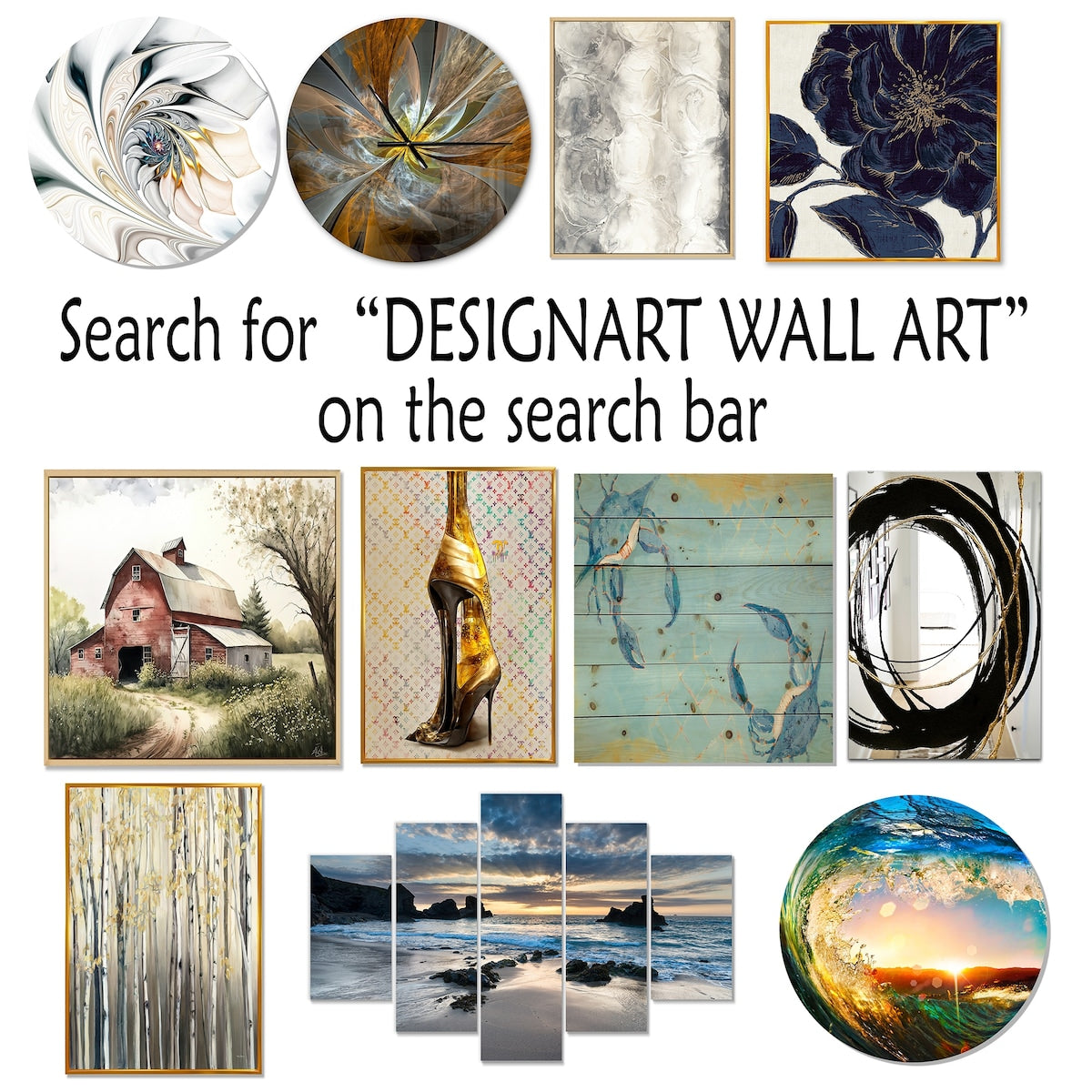 Designart Minimalism Beige And Grey Wave Horizon I Coastal Minimalism Framed Wall Decor