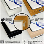 Designart Bohemian Mid Century Geometric Typography VI Geometric Framed Art Set of 2 Pieces