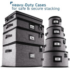 StorageBud Dinnerware Storage Containers - Stackable Holders for Plates, Cups, Flatware, Stemware, & Platter Sets