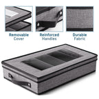 StorageBud Dinnerware Storage Containers - Stackable Holders for Plates, Cups, Flatware, Stemware, & Platter Sets