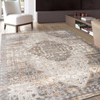 World Rug Gallery Distressed Traditional Indoor/Outdoor Area Rug
