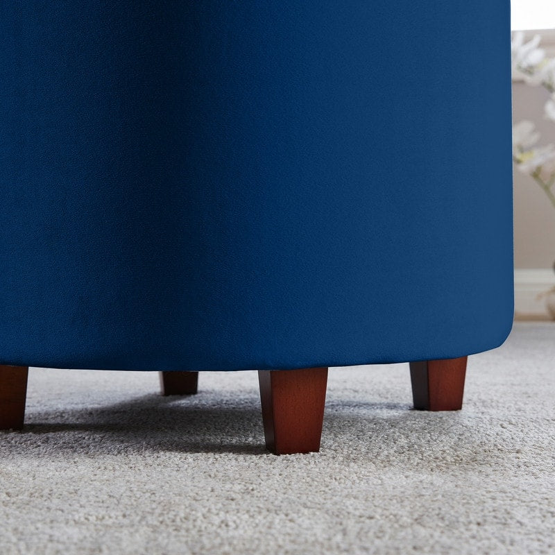 Donovan Tufted Round Storage Ottoman