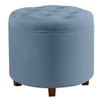 Donovan Tufted Round Storage Ottoman