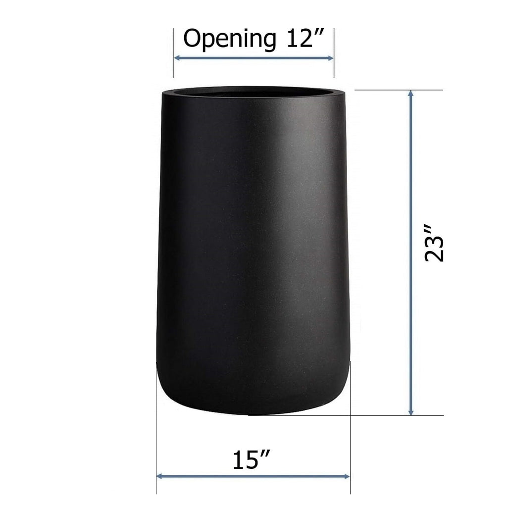DreamPatio Glendale Round Fiberstone Planter