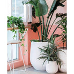 DreamPatio La Mirada 1-piece Fiberstone Tapered Planter for Indoor/Outdoor