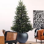 DreamPatio Riverside Fiberstone Modern Sphere Planter for Indoor/Outdoor