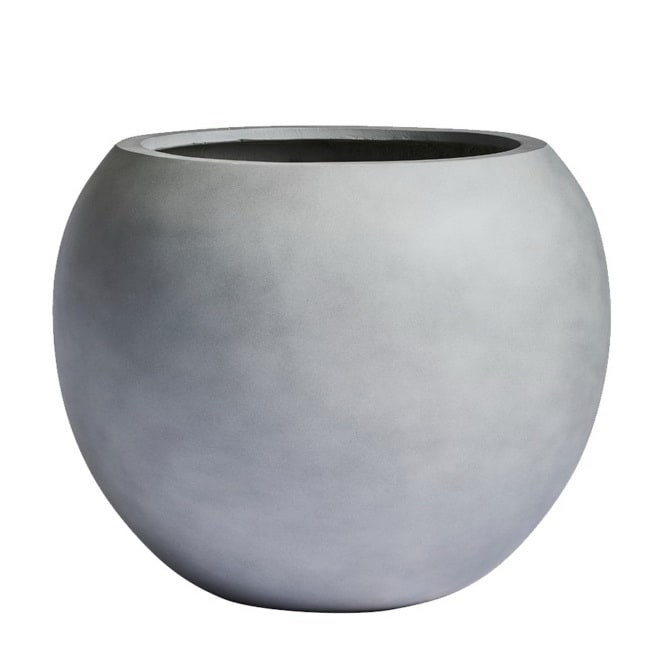 DreamPatio Riverside Fiberstone Modern Sphere Planter for Indoor/Outdoor
