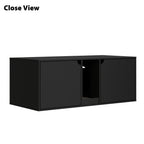 Dual-Compartment Cat Litter Box Enclosure Multi-Functional Furniture