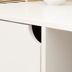 Dual-Compartment Cat Litter Box Enclosure Multi-Functional Furniture