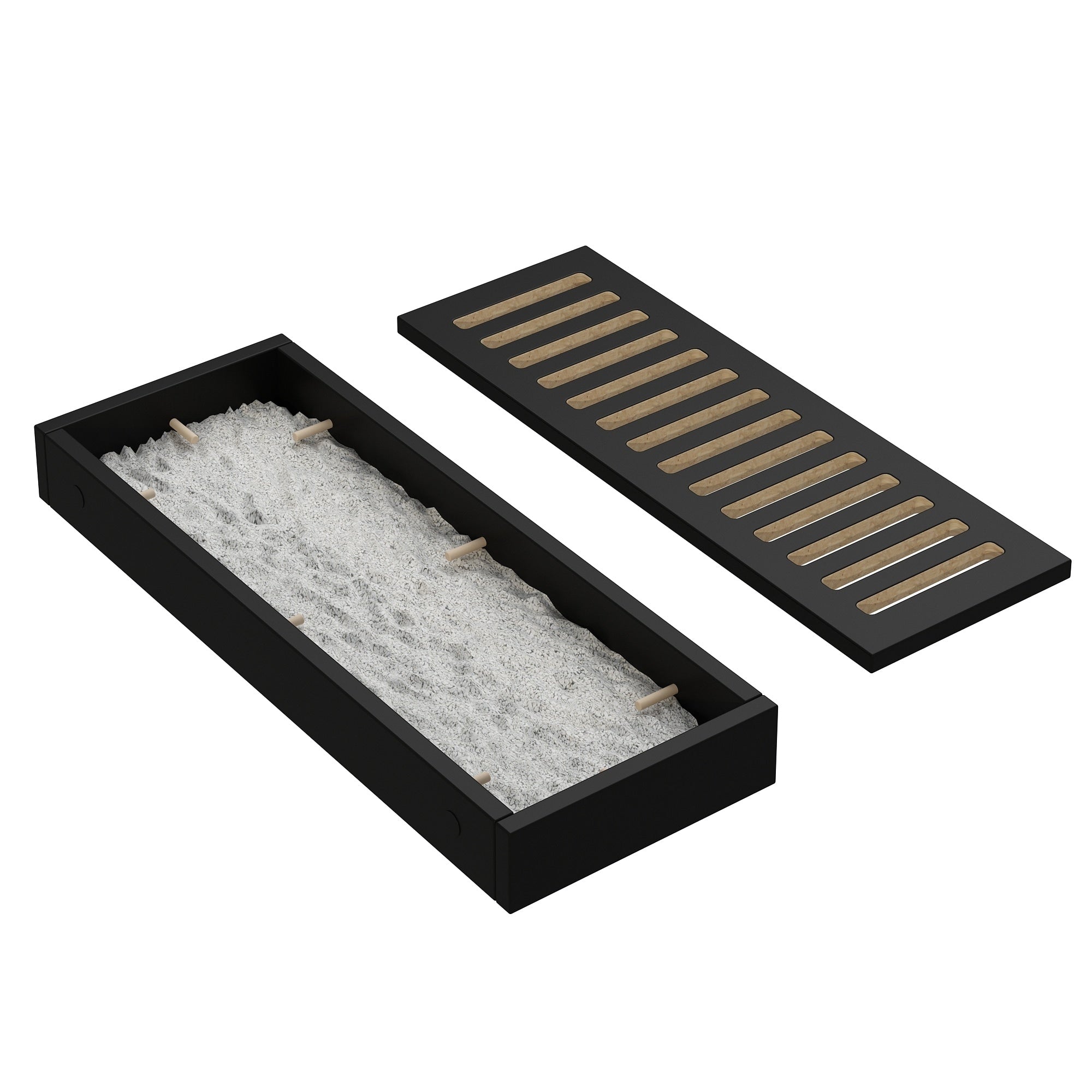 Dual-Compartment Cat Litter Box Enclosure Multi-Functional Furniture