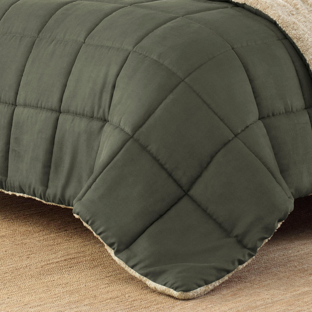 Eddie Bauer Sherwood Faux Suede Textured Comforter & Sham Set