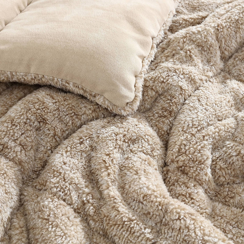 Eddie Bauer Sherwood Faux Suede Textured Comforter & Sham Set