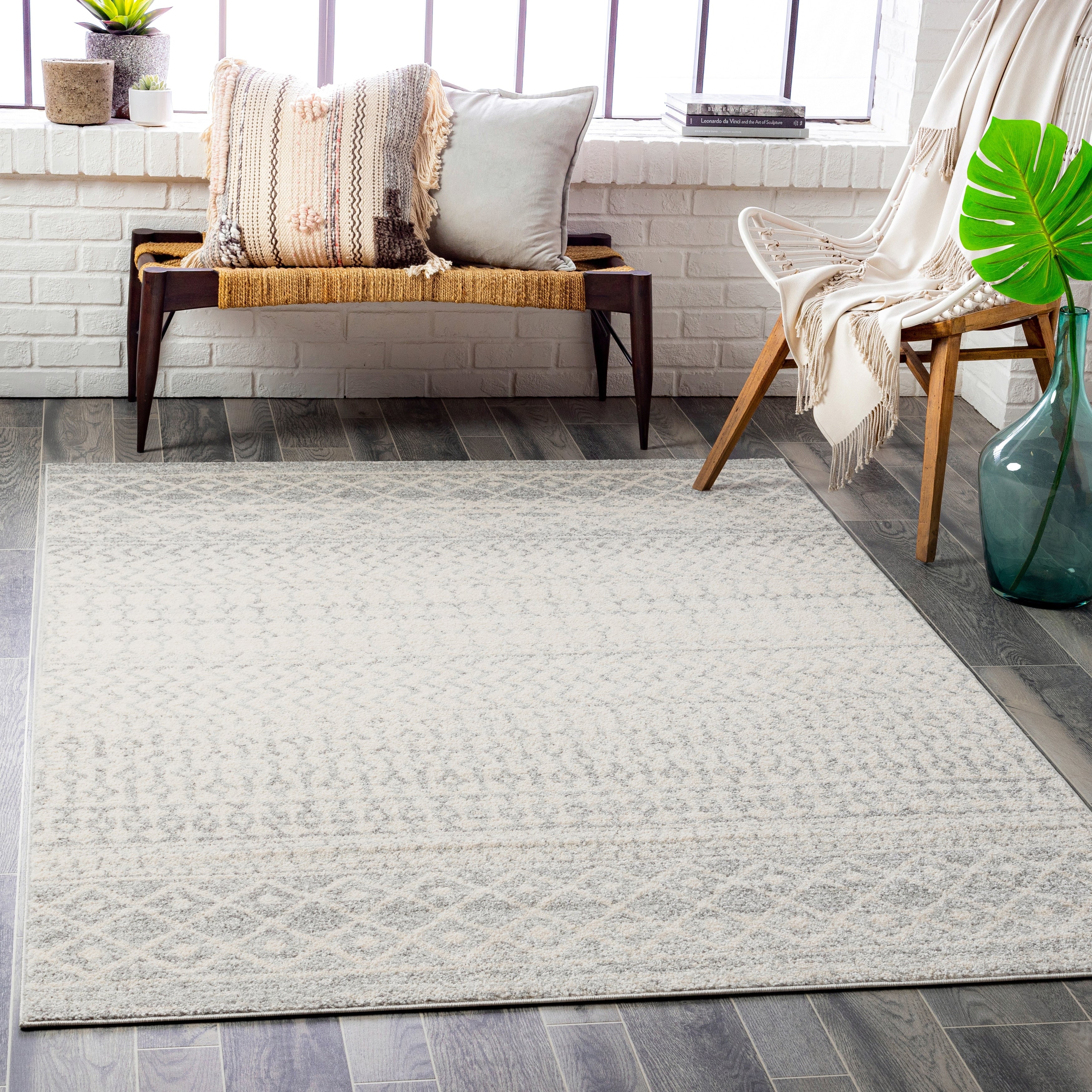Livabliss Edie Bohemian Geometric Area Rug
