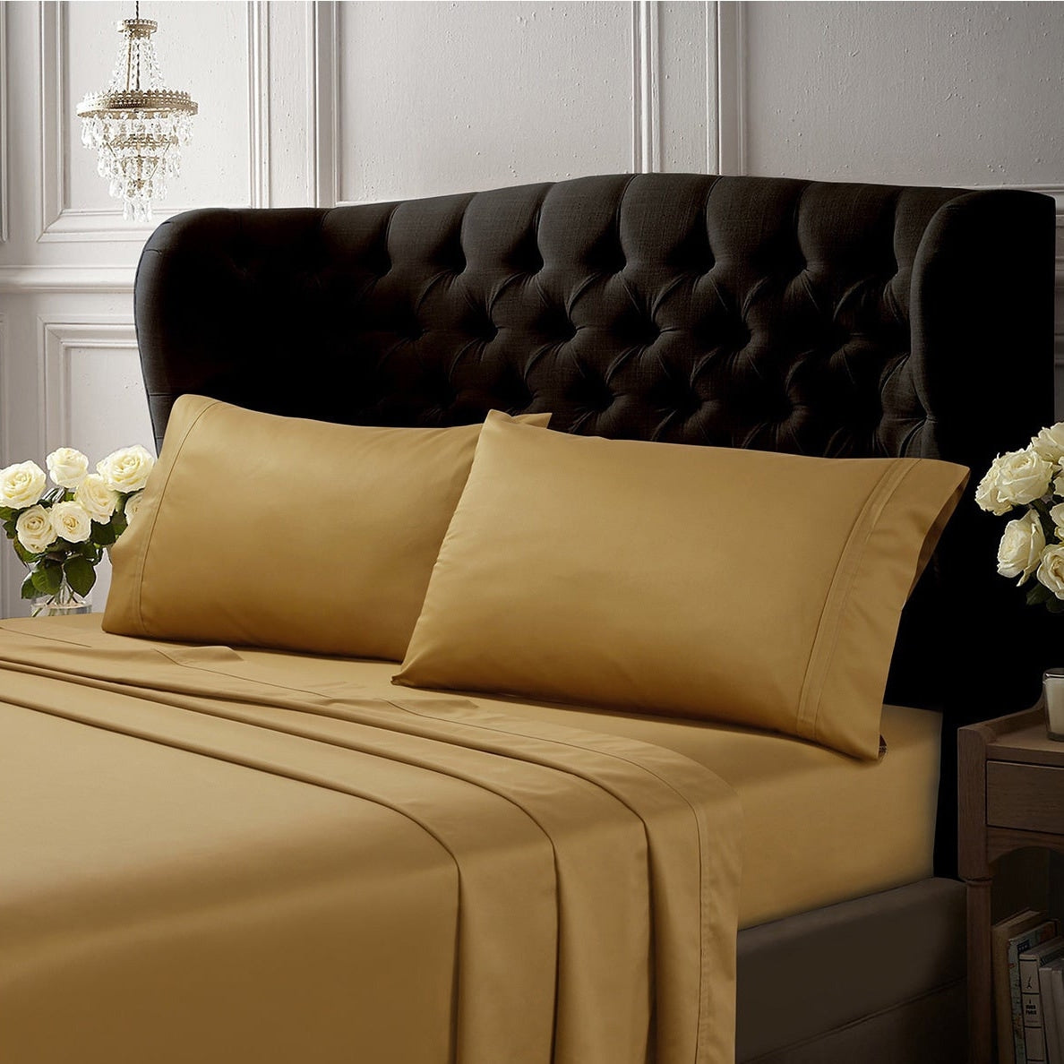 Egyptian Cotton 500 TC Extra Deep Pocket 6-Piece Bed Sheet Set