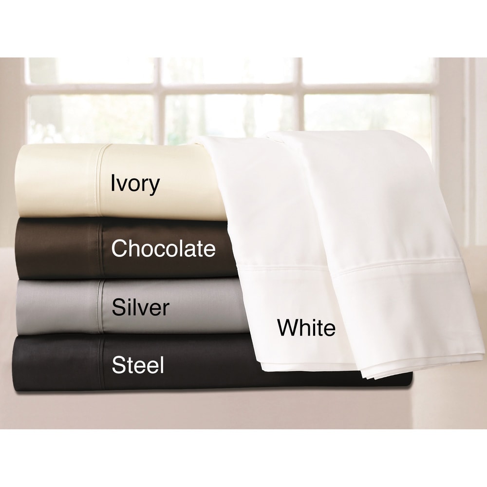 Egyptian Cotton 600 TC Extra Deep Pocket 6-piece Bed Sheet Set