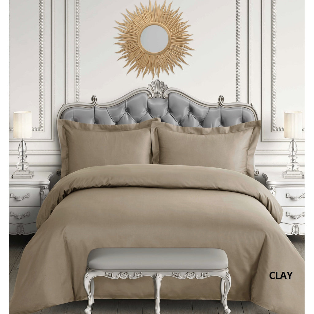 Egyptian Cotton Sateen 600 Thread Count Oversized Duvet Cover Set