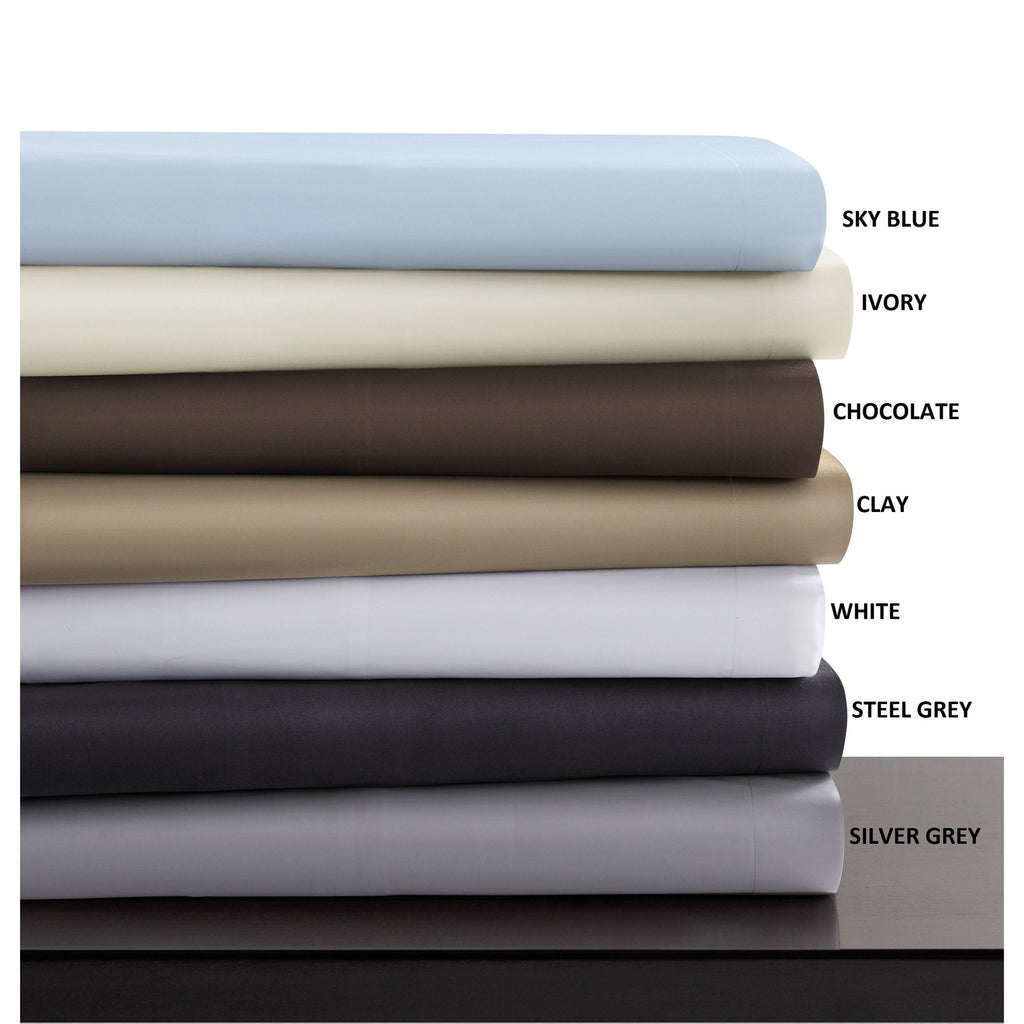 Egyptian Cotton Sateen 600 Thread Count Oversized Duvet Cover Set