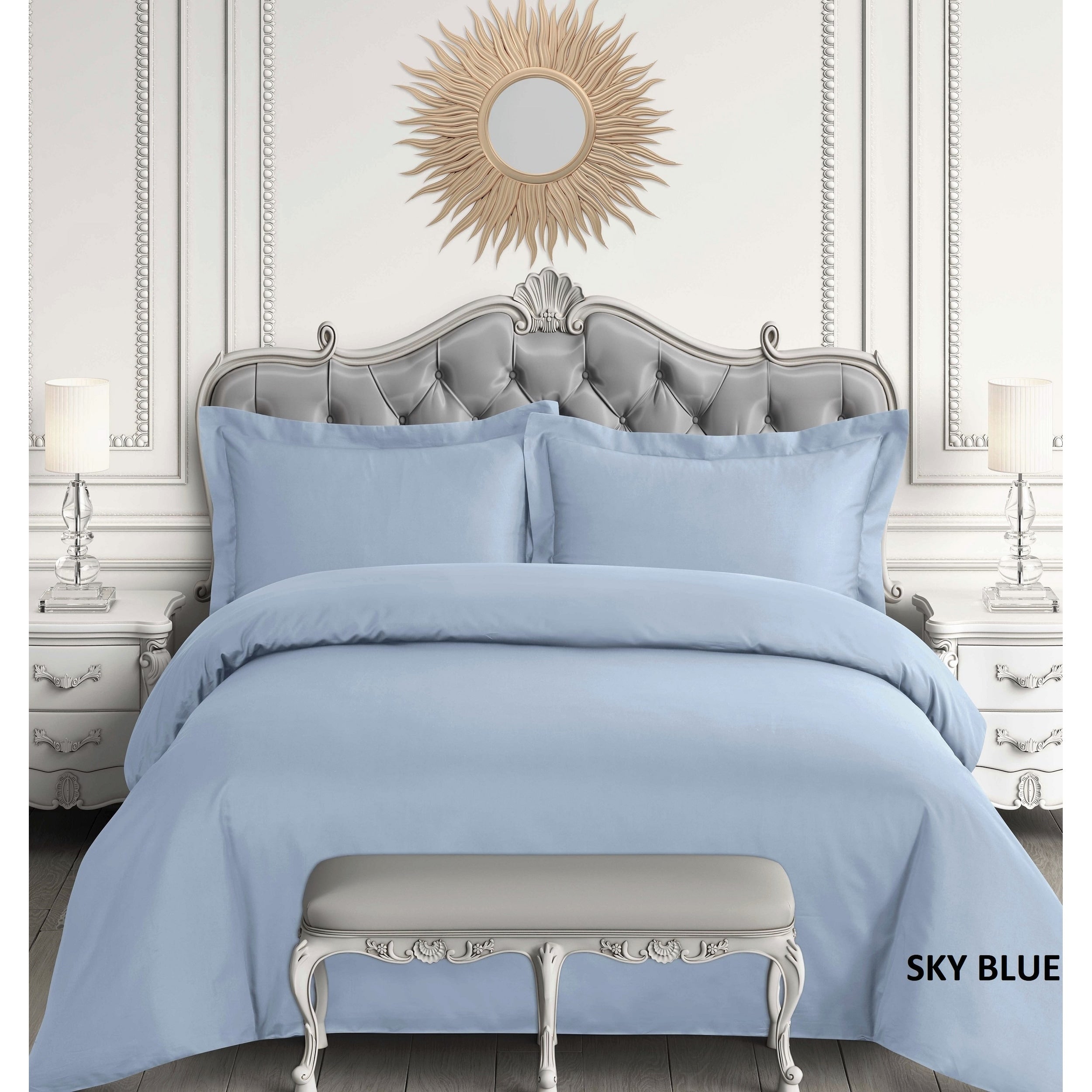 Egyptian Cotton Sateen 600 Thread Count Oversized Duvet Cover Set