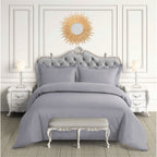 Egyptian Cotton Sateen 600 Thread Count Oversized Duvet Cover Set