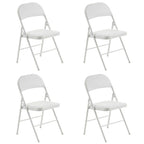 Elegant Foldable Iron & PVC Chairs for Convention & Exhibition White