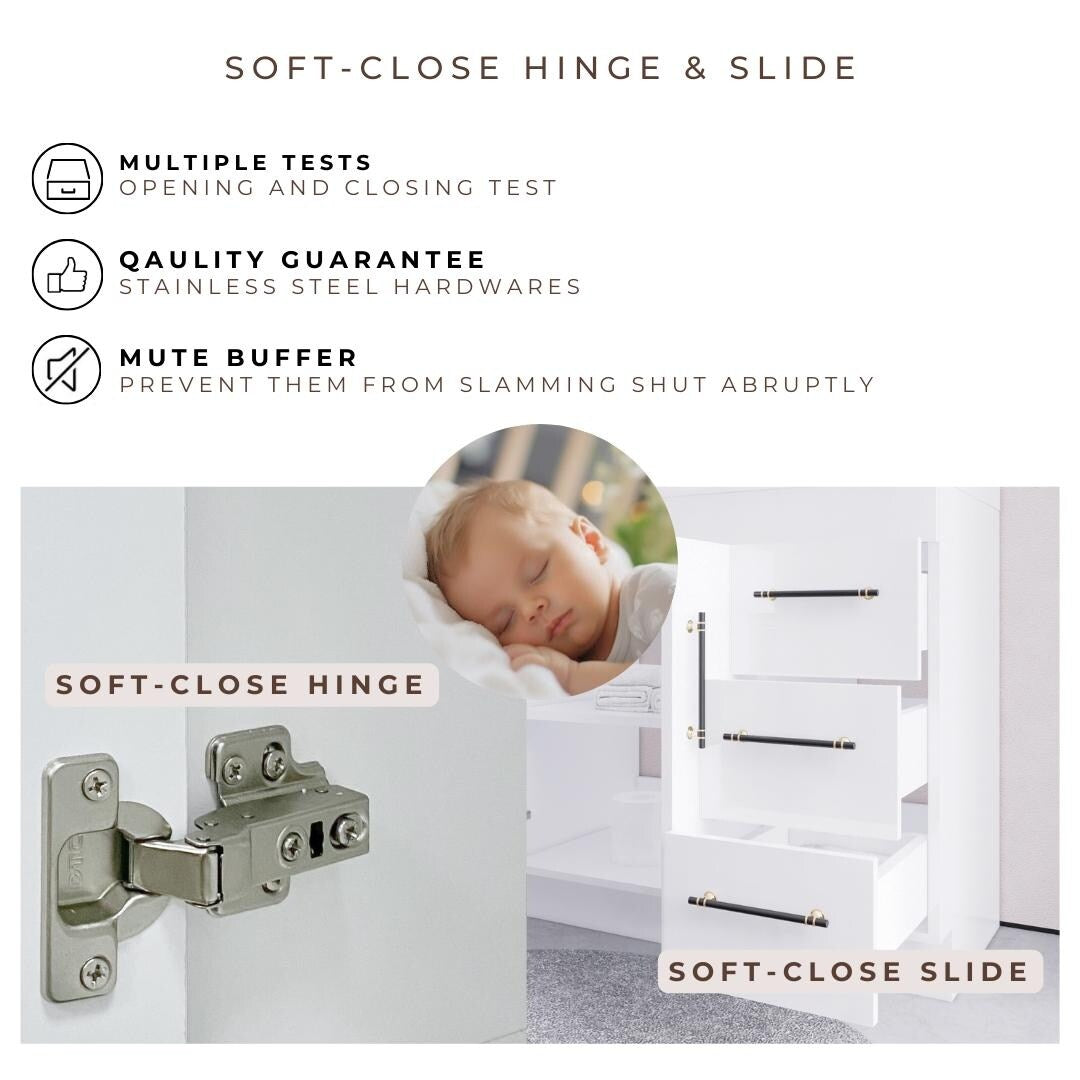 Eliza 72'' Freestanding Vanity with Double Sink