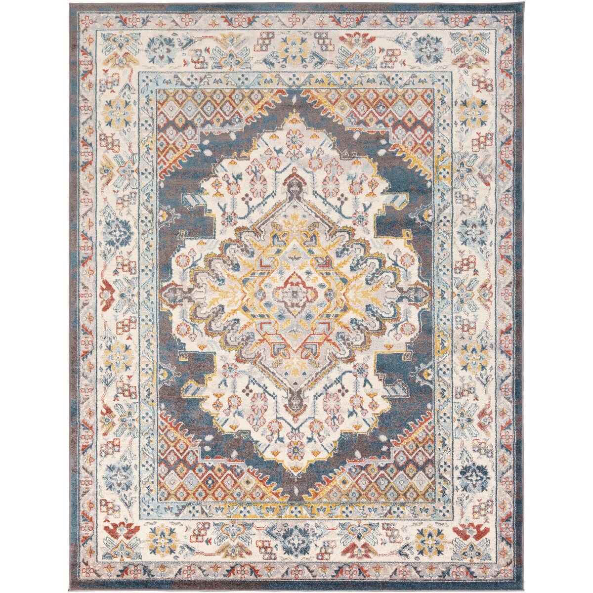 Livabliss Elmas Traditional Persian Medallion Area Rug