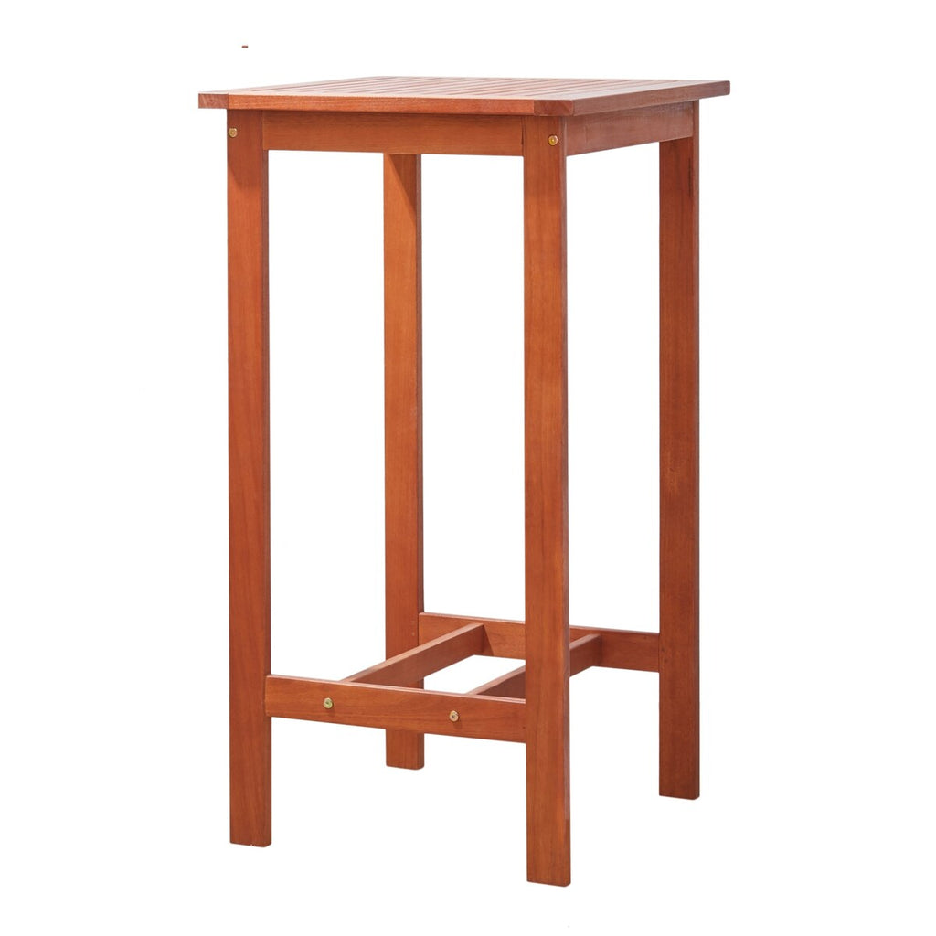 Emilio Wood Bar Table and Chair Dining Set