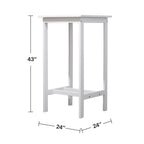 Emilio Wood Bar Table and Chair Dining Set