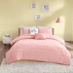 Ensley Cotton Jacquard Pom Pom Comforter Set by Intelligent Design Kids