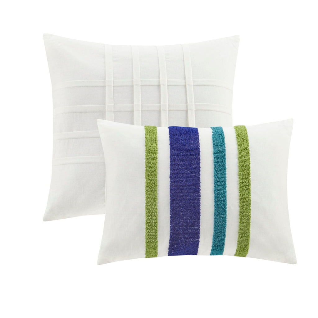 Ensley Cotton Jacquard Pom Pom Comforter Set by Intelligent Design Kids