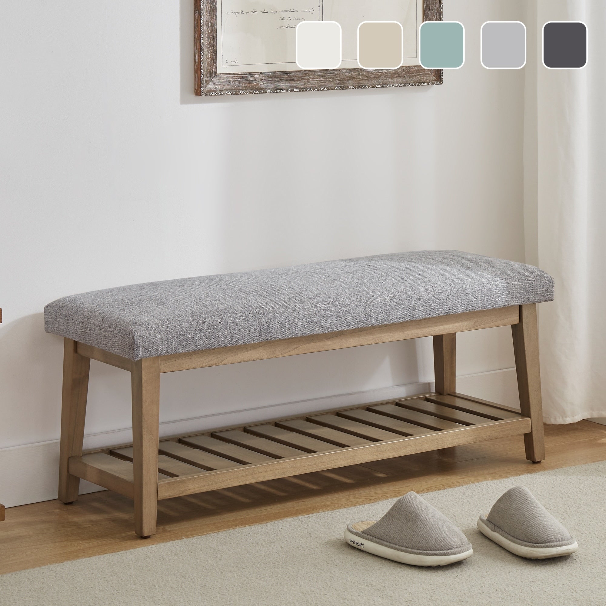 Entryway Shoe Bench Storage Bench Upholstered Bench