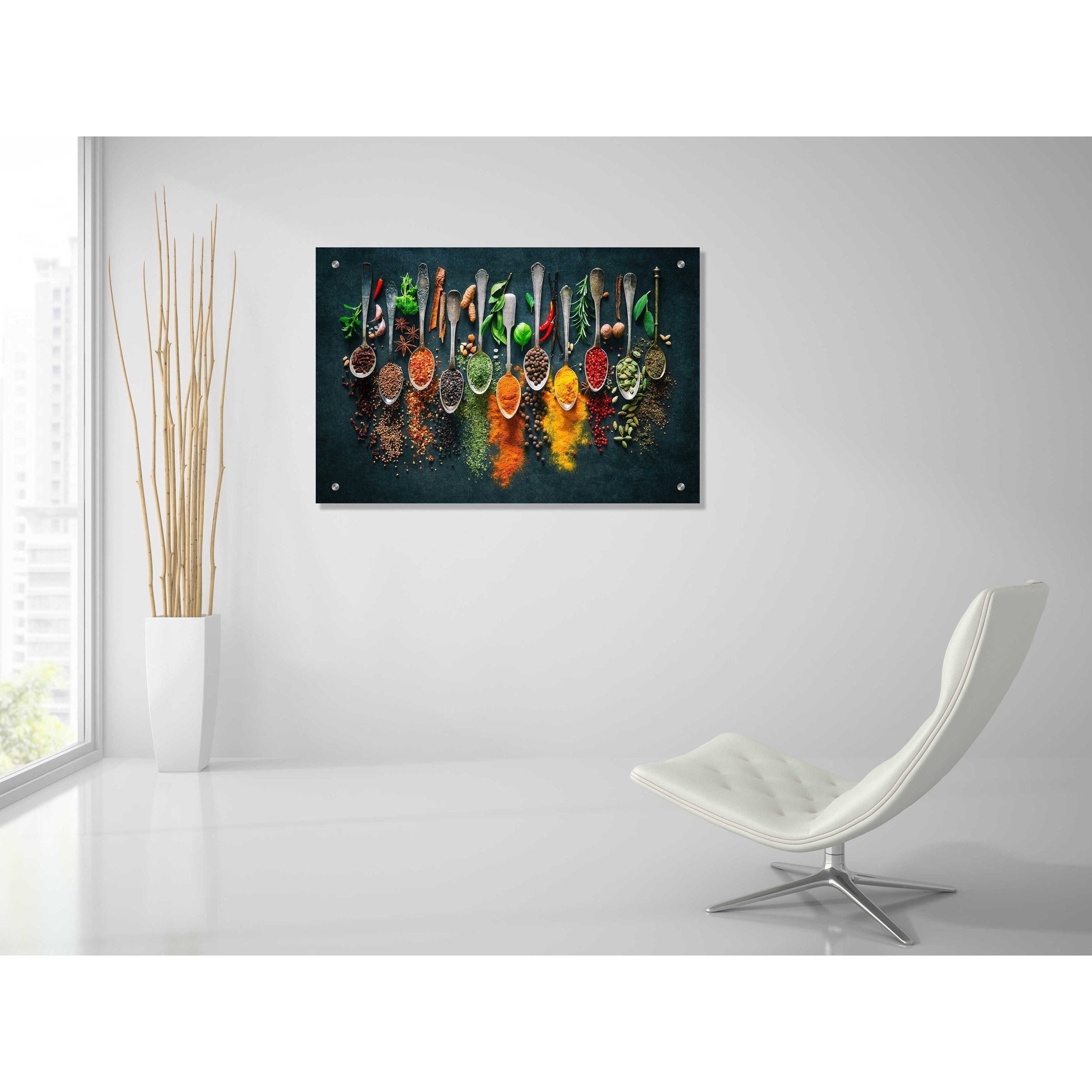 Epic Art 'Colorful Spices,' Acrylic Glass Wall Art