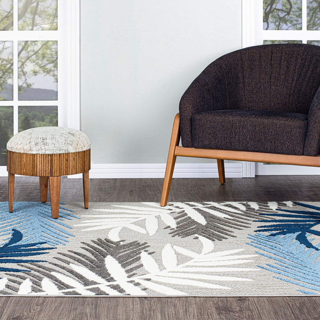 Evora Palm Frond Indoor/Outdoor Area Rug