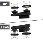 ExBrite Farmhouse 3-lights Bathroom Dimmable Iron Black Vanity Lights Wall Sconces