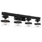 ExBrite Farmhouse 3-lights Bathroom Dimmable Iron Black Vanity Lights Wall Sconces