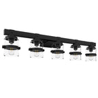 ExBrite Farmhouse 3-lights Bathroom Dimmable Iron Black Vanity Lights Wall Sconces