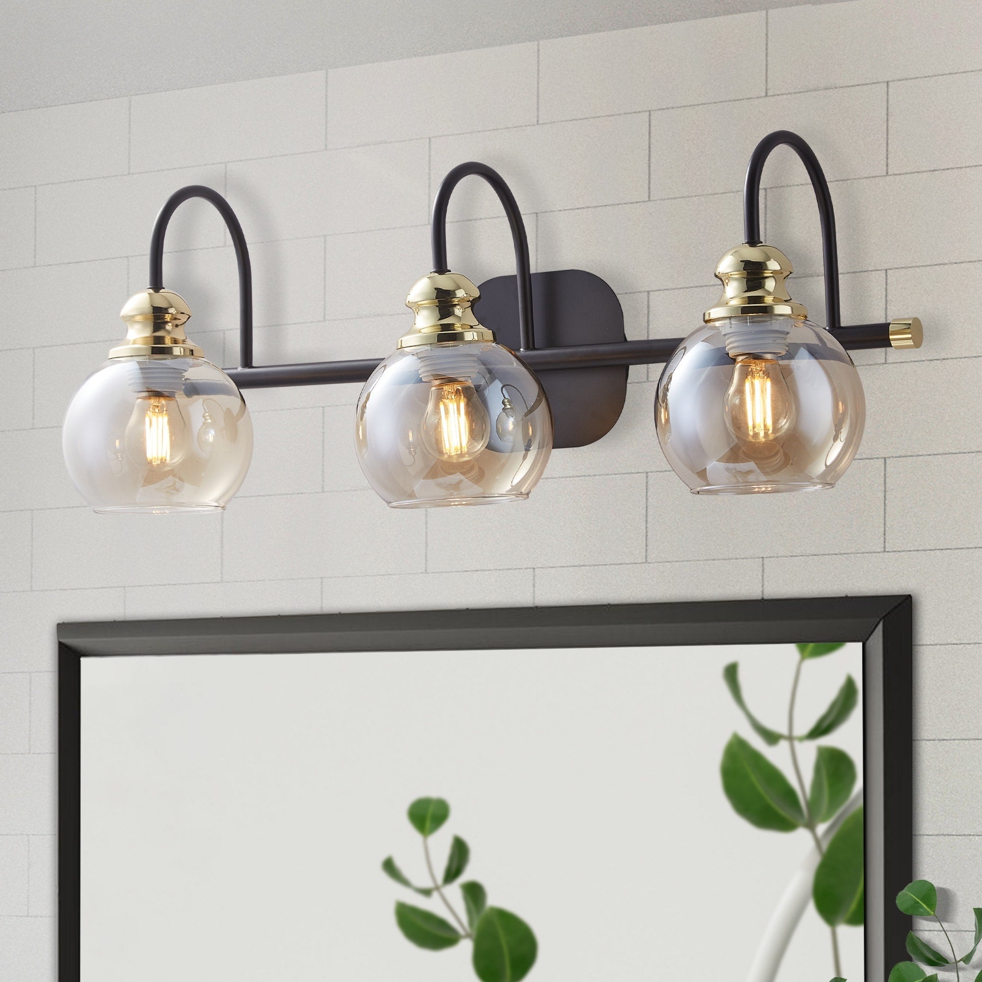 ExBrite Modern Rose Gold 1/2/3/4/5-light Bathroom Dimmable Crystal Vanity Lights Wall Sconces